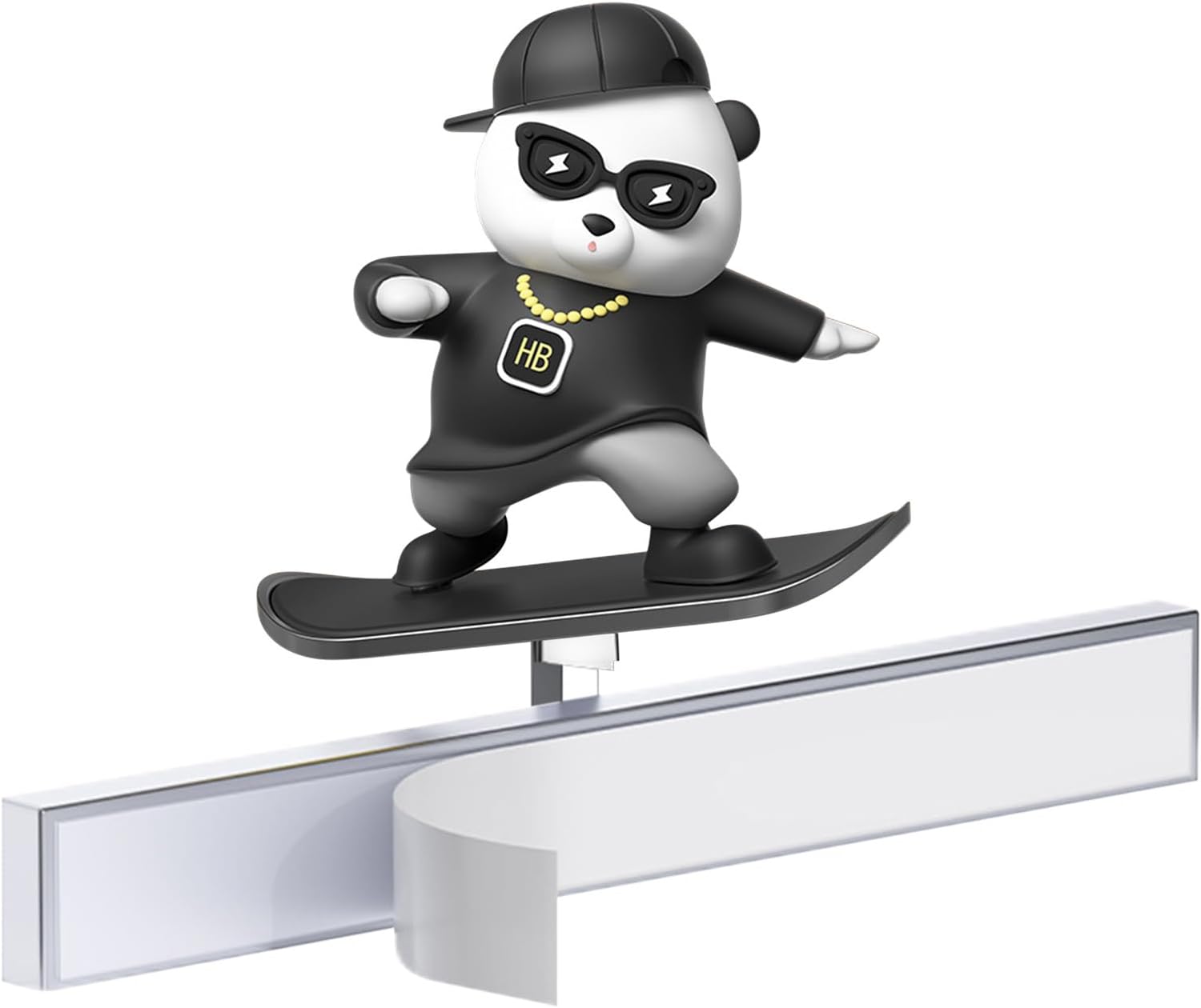 Car Dashboard Swinging Bear Ornament – Skateboard Design